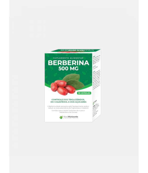 Berberina 500 mg - 90 Cápsulas - Novo Horizonte